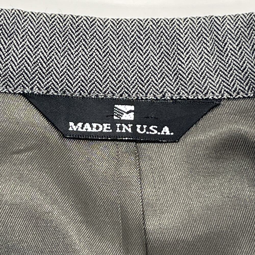VTG Ralph Lauren Polo University Club Wool Herringbone Blazer Sz 42L USA Made - Picture 6 of 16